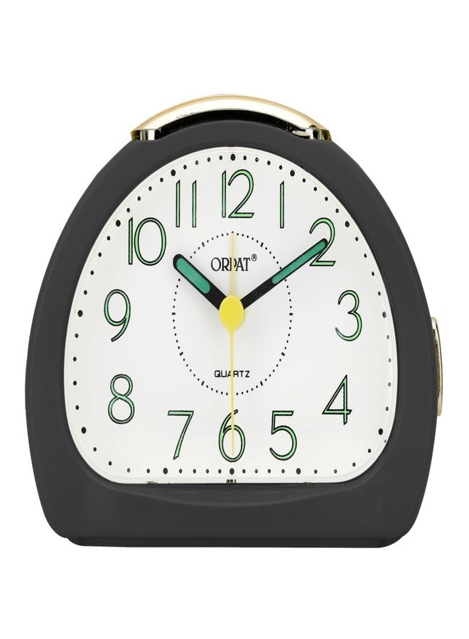 Ajanta Orpat Time Piece Beep Alarm Analog Clock (Small_140X114X74 Mm, Black,Plastic) - Image 1