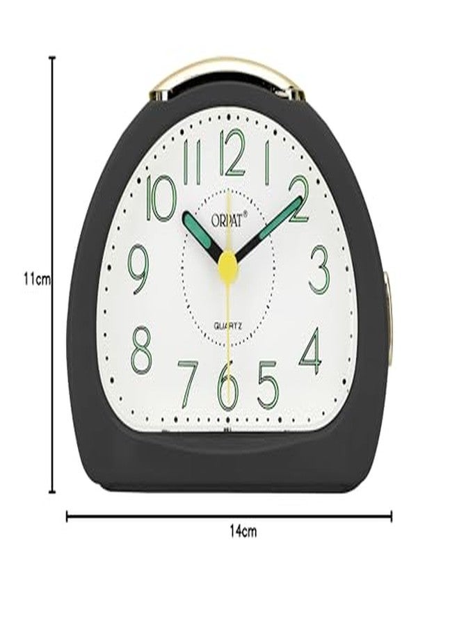 Ajanta Orpat Time Piece Beep Alarm Analog Clock (Small_140X114X74 Mm, Black,Plastic) - Image 3