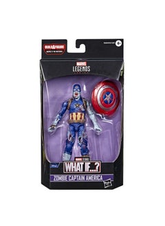 AVENGERS Marvel Legends Series 6Inch Scale Action Figure Toy Zombie Captain America Premium Design 1 Figure And 1 Accessory  - Image 5
