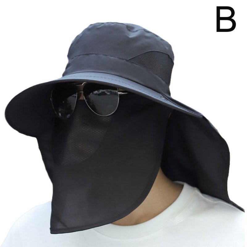 Wide-brimmed sun hat, sun-shading fishing hat - Image 1