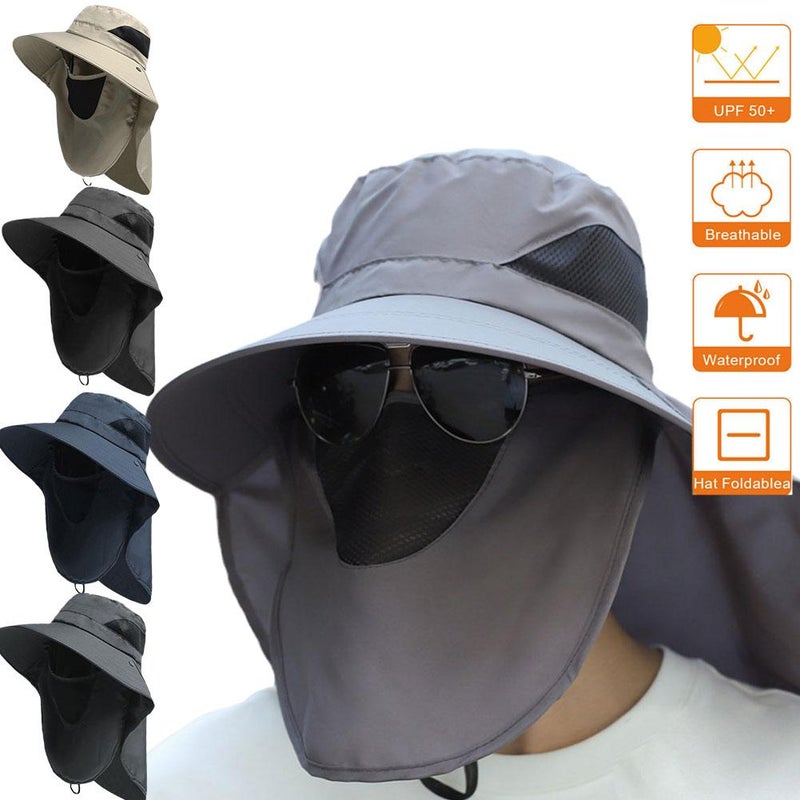 Wide-brimmed sun hat, sun-shading fishing hat - Image 3
