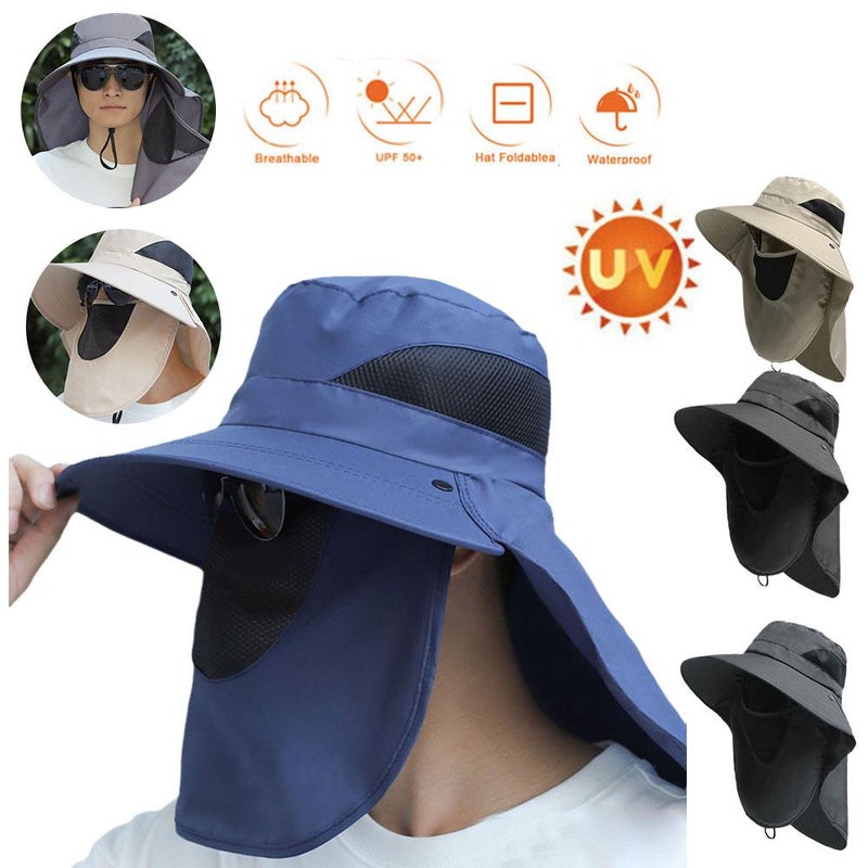 Wide-brimmed sun hat, sun-shading fishing hat - Image 2