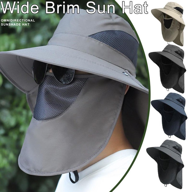 Wide-brimmed sun hat, sun-shading fishing hat - Image 4