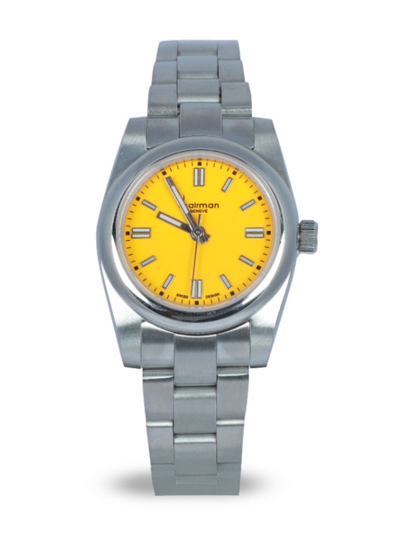 Chairman GENEVE - Women’s Wrist Watch with Yellow Dial - Image 1