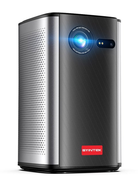 BYINTEK P70 Smart Wi-Fi Projector, 8000mAh Battery, Auto-focus, Android 9.0, Support 3D, Wi-Fi Display, Wired Sync Display, Without Bag and Tripod