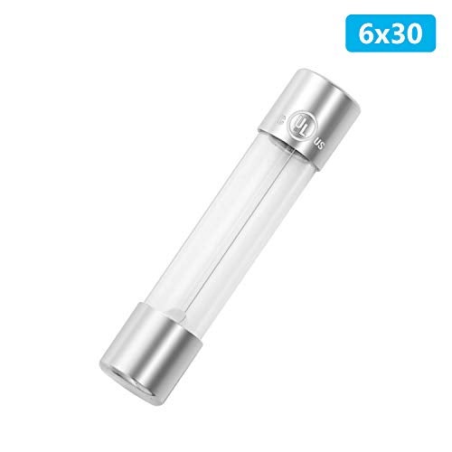 Chanzon UL Listed 11 Values 6x30mm Glass Cartridge Tube Fuse 55Pcs Fast Blow 125V (250V) Fuse Assortment Kit 0.5A 1A 2A 3A 4A 5A 6A 8A 10A 12A 15A(6.4mmx30.3mm) - Image 5