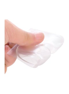 Generic بطانات بطانة للكعب من السيليكون للأحذية الفضفاضة، وسادات للكعب مريحة للأحذية الكبيرة جدًا للرجال والنساء، حشو محسّن لملاءمة الحذاء وراحته، يمنع انزلاق الكعب والبثور (شفاف)...  - Image 2