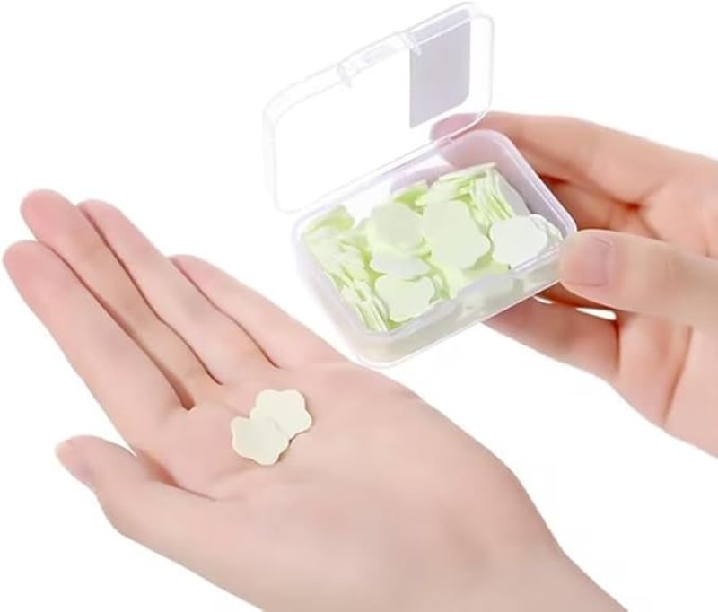 Paper Soap Sheets 3-Color Portable Dissolvable Hand Wash - Travel Soap Sheets for Camping Outdoor Hygiene - Image 5