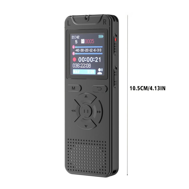 8GB Digital Voice Recorder With Noise Reduction Sound Activated Audio Recording Dictaphone MP3 Player USB Flash Drive - Image 2