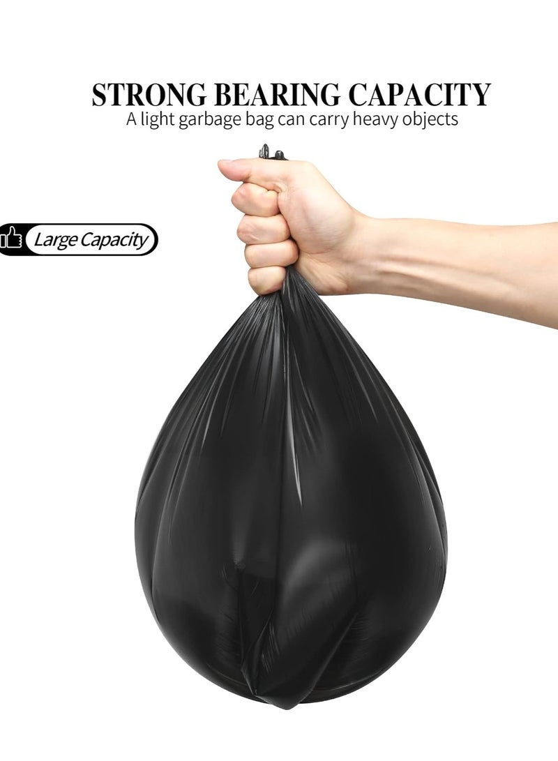Terabyte 5 لفات أكياس قمامة صغيرة، 4 جالون من مادة رقيقة قوية أكياس قمامة مطبخ قابلة للتخلص، أكياس قمامة بلاستيكية متينة لمكتب المنزل غرفة النوم حديقة سلة النفايات، 100 قطعة (أسود) - Image 3