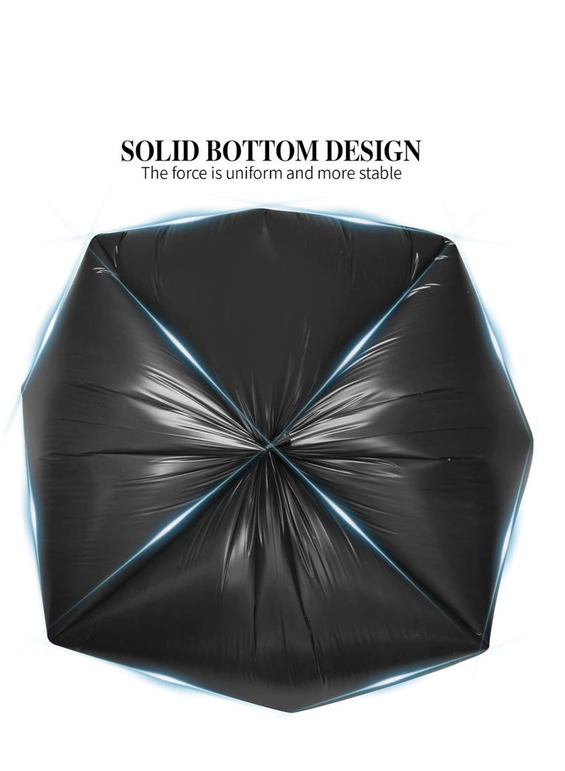 Terabyte 5 لفات أكياس قمامة صغيرة، 4 جالون من مادة رقيقة قوية أكياس قمامة مطبخ قابلة للتخلص، أكياس قمامة بلاستيكية متينة لمكتب المنزل غرفة النوم حديقة سلة النفايات، 100 قطعة (أسود) - Image 5