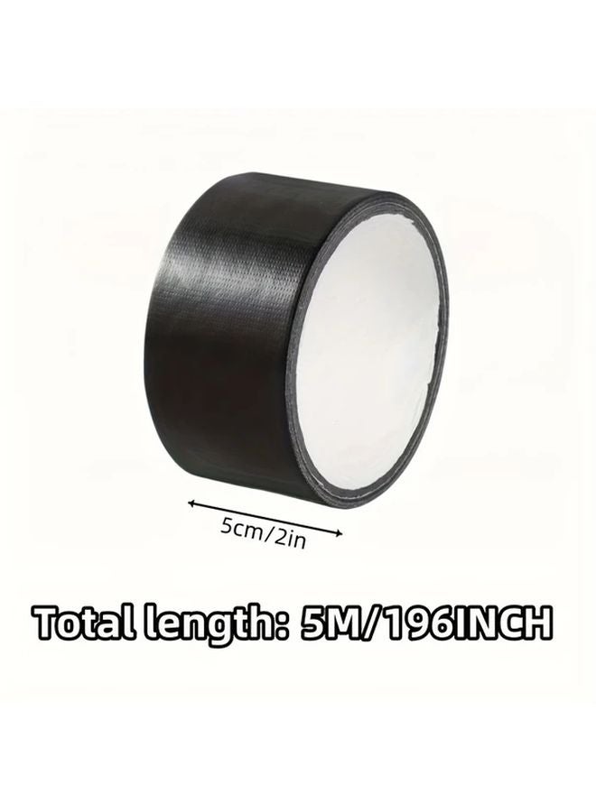 شريط إصلاح قماشي أسود مقاس 4 بوصات للثقوب والشقوق والتآكل في السكوتر والسجاد - Image 4