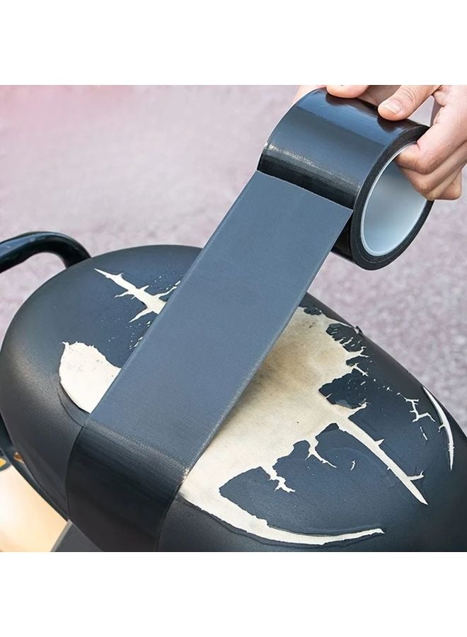 شريط إصلاح قماشي أسود مقاس 4 بوصات للثقوب والشقوق والتآكل في السكوتر والسجاد - Image 5