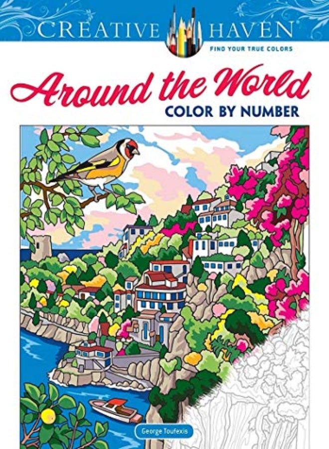 Creative Haven Around the World Color by Number 