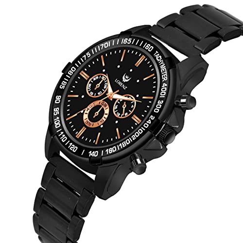 LORENZ Stainless Steel Analogue Chain Watch for Men | MK-4041R - Image 4