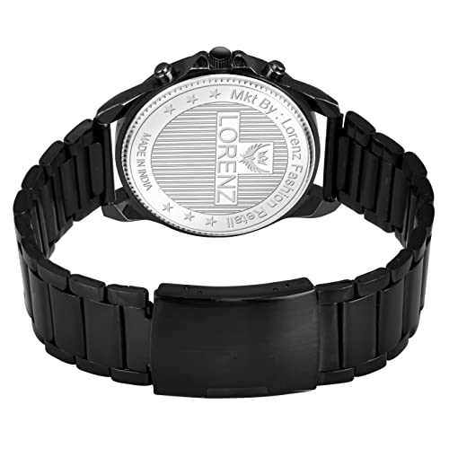 LORENZ Stainless Steel Analogue Chain Watch for Men | MK-4041R - Image 5