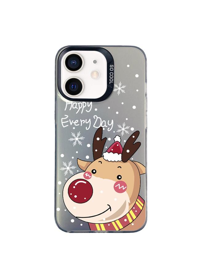 S-TOP Case For iPhone 12 Christmas Series PC Full Coverage Pattern Phone Case - Image 1