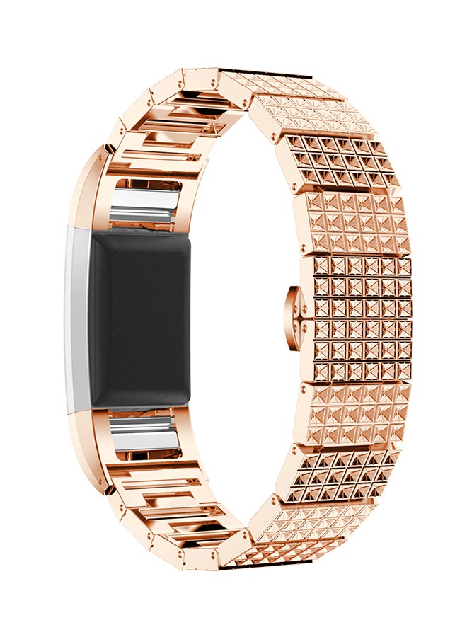 ISank Replacement Watch Band For Fitbit Charge 2 Rose Gold - Image 3