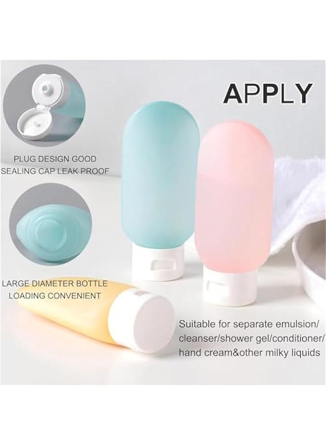 HOOKOR Travel Bottles for Toiletries 11 PCS, Plastic Travel Size Refillable Containers for Liquid Shampoo, Lotion, Cream, Dispenser Accessories Kit, Leak Proof - Image 5