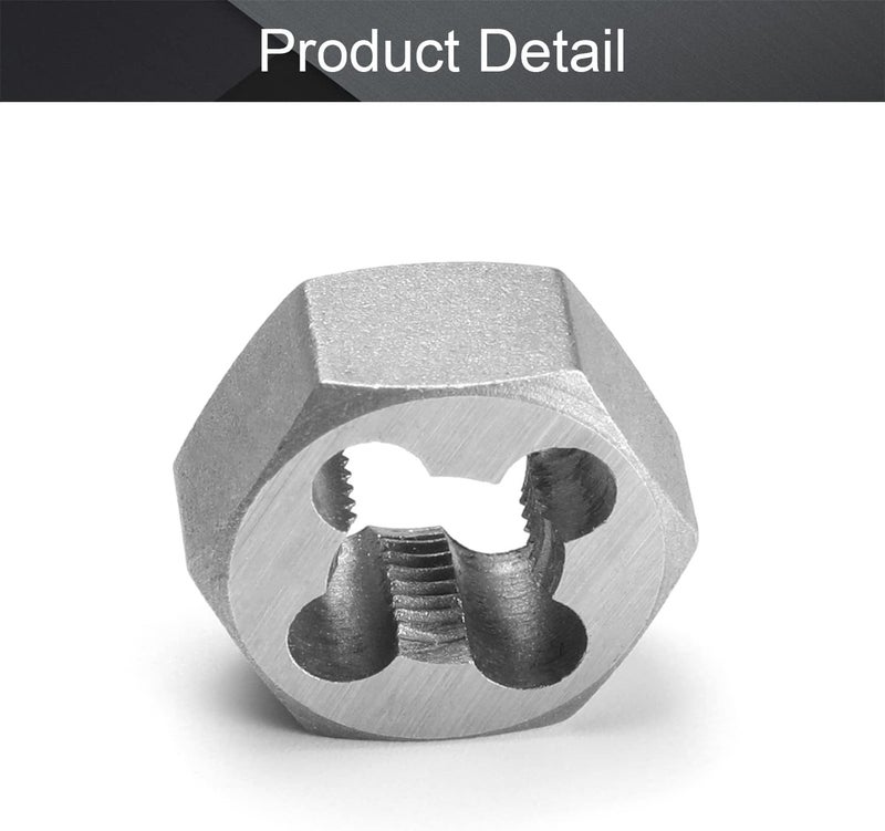 Utoolmart Hex Rethreading Die, M10 x 1.0 Pitch, Carbon Steel Thread Die, Hex Rethreading Die Machine Thread Die, Hexagon Taper Pipe Die - Image 3