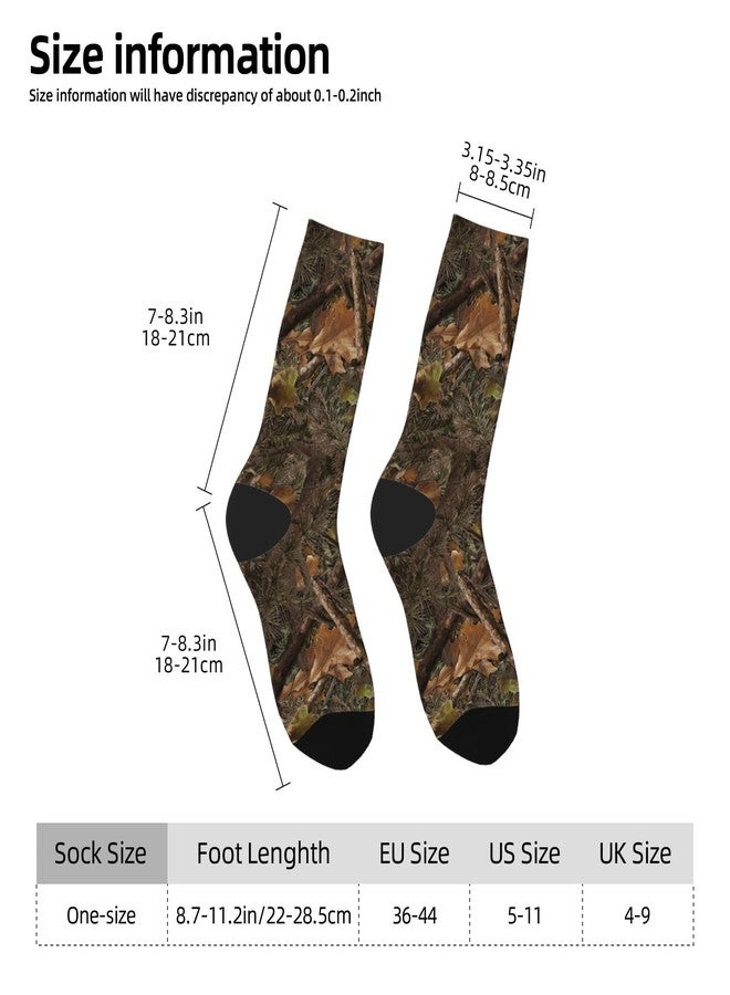 Qwalnely Camo Socks for Men Women, Hunting Gifts, Forest Socks for Adults Teenager Boys Girls - Image 3
