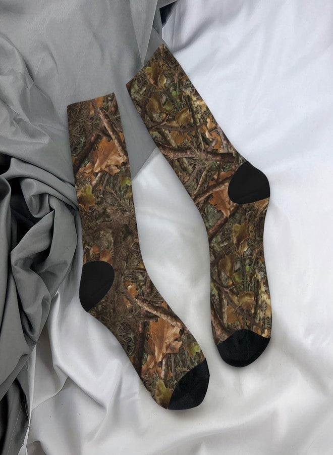 Qwalnely Camo Socks for Men Women, Hunting Gifts, Forest Socks for Adults Teenager Boys Girls - Image 5