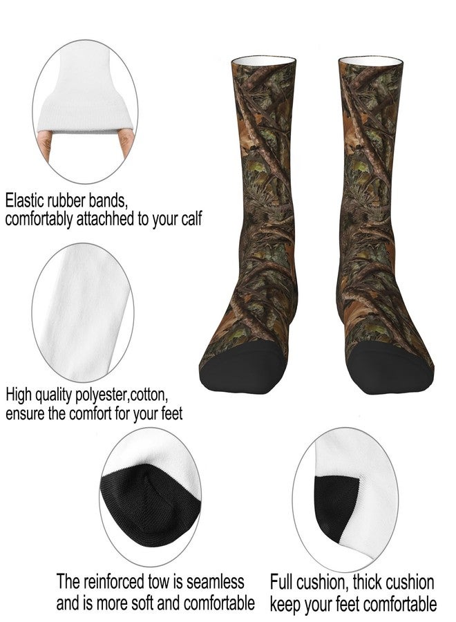 Qwalnely Camo Socks for Men Women, Hunting Gifts, Forest Socks for Adults Teenager Boys Girls - Image 4