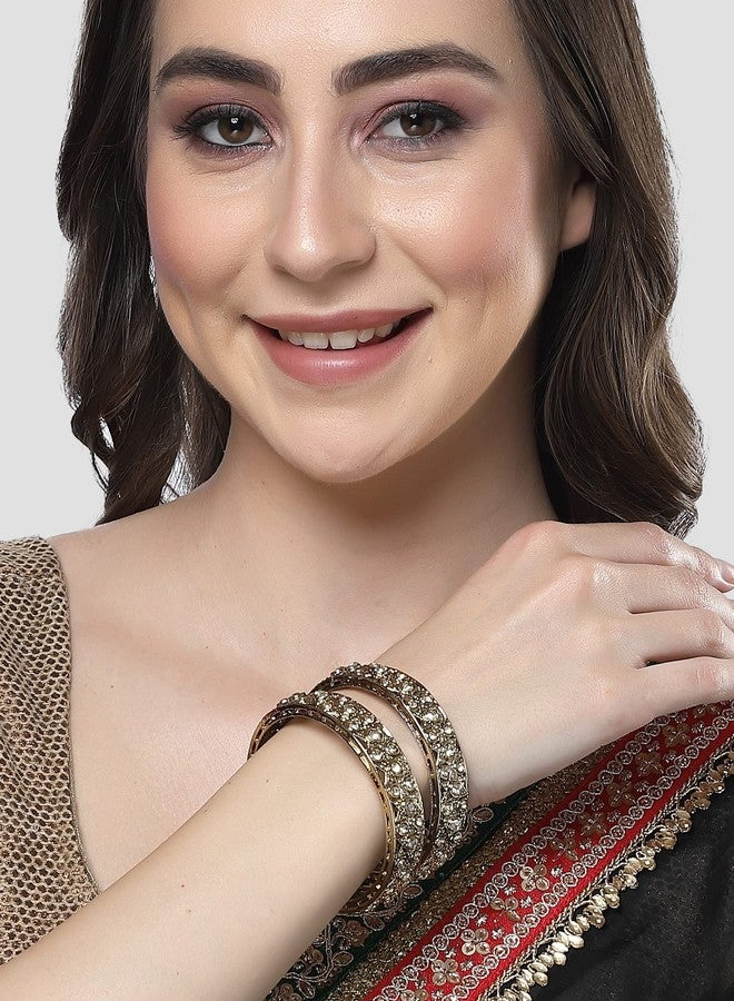 كارات كارت أساور كاراتكارت مطلية بالذهب العتيق بتصميم نجمة مرصعة بأحجار الكوندان للنساء - Image 3