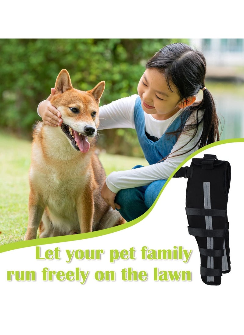 SYOSI - Dog Knee Brace Leg Braces with Metal Hinged Flexible Support and Reflective Seat Belts for Wounds Heals Prevents Injuries Sprains from Arthritis Small - Image 1