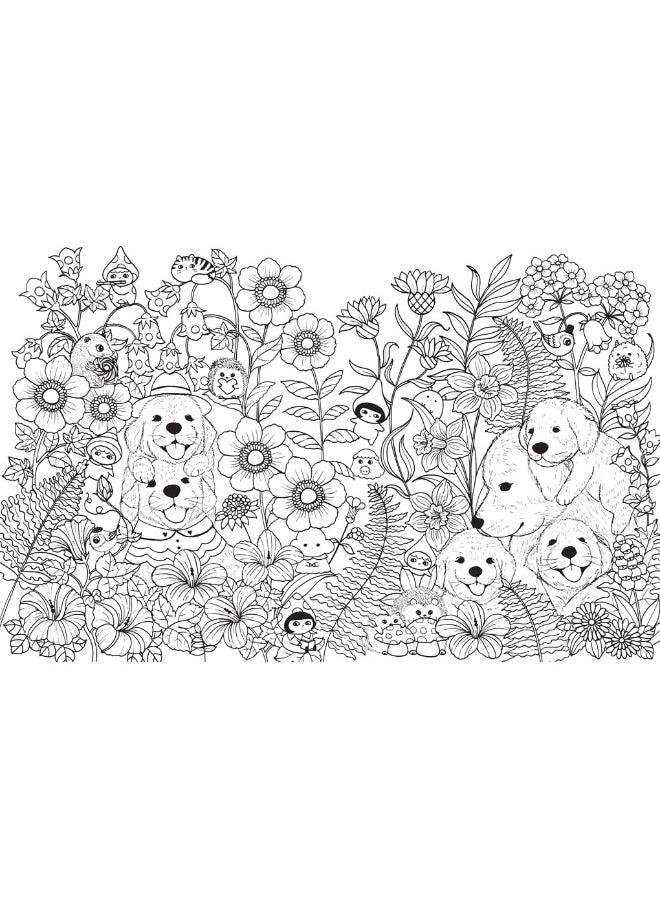 Michael O'Mara Books A Million Puppies: Paw-some Pooches to Colour  - Image 4