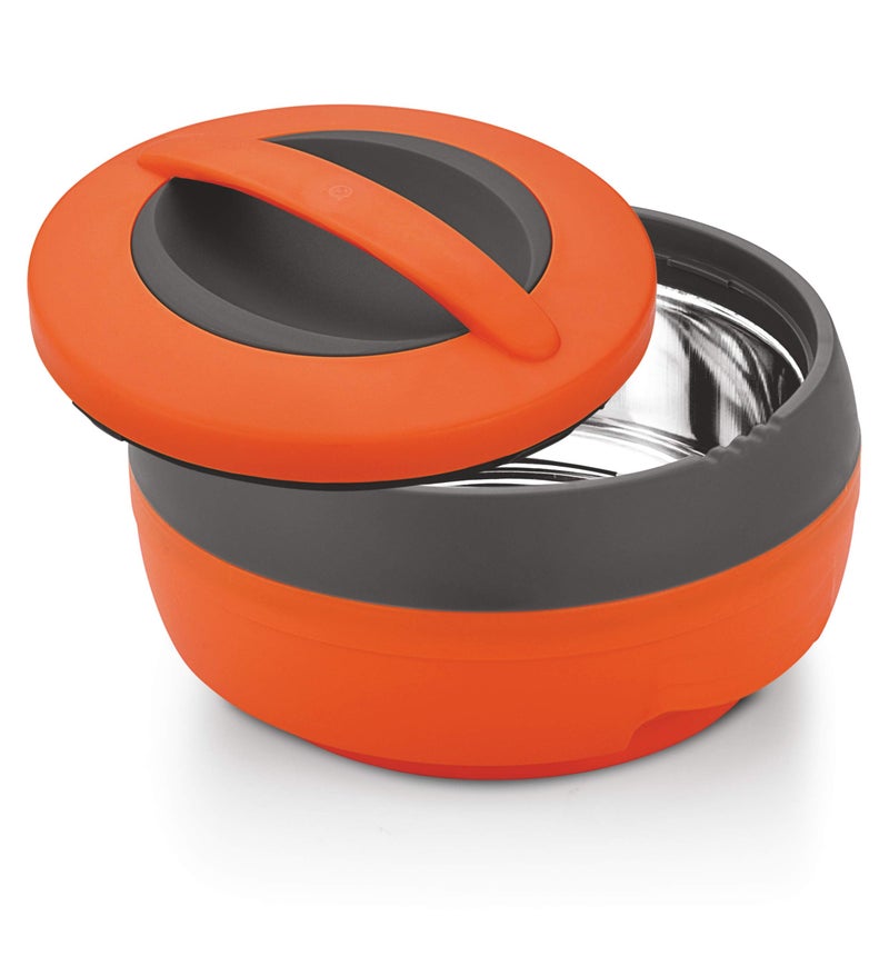 Asian Cosmos Inner Steel Casserole, 2500 ml, Orange|PU Insulated| BPA Free | Odour Proof| Food Grade | Easy to Carry | Easy to Store | Ideal for Chapatti | Roti | Serving Casserole - Image 5