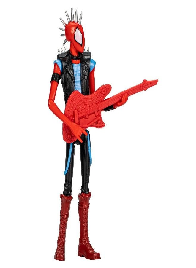 Spider-Man - Marvel Spider-Man: Across The Spider-Verse Spider-Punk Toy, 6-Inch-Scale Action Figure with Guitar Accessory, for Kids Ages 4 and Up - Image 1