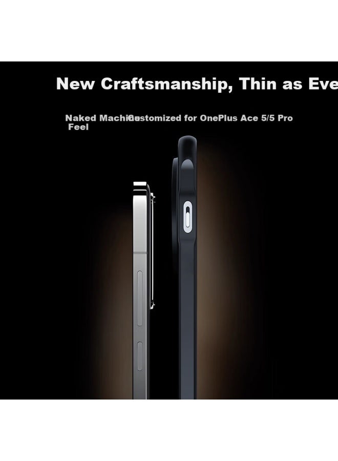Neyaa حافظة نيا (نيا) لهاتف Oneplus Ace 5، 1+ Ace 5/5 Pro، غطاء واقي، تغطية كاملة للعدسة، رفيع جداً، شبه شفاف، حافة سيليكون غير لامعة، مضاد للسقوط، تصميم بسيط وأنيق للرجال والنساء - Image 2