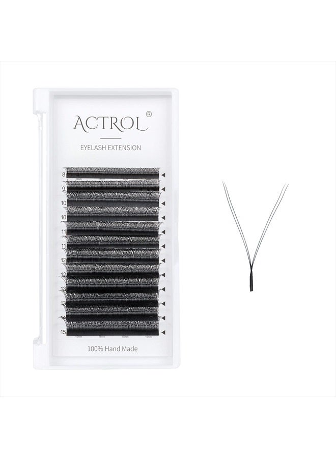 ACTROL YY Eyelashes Extension Lashes Black C Curl 0.07mm 8-15mm Mix Lash Volume Extension Easy Fans Y Shaped Premade Soft Eyelashes Supply - Image 1
