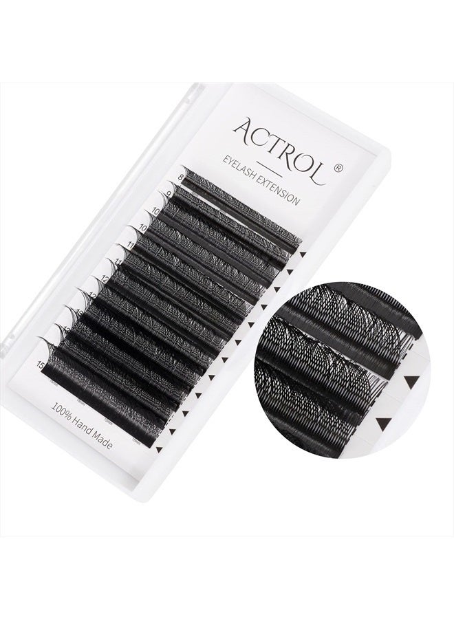 ACTROL YY Eyelashes Extension Lashes Black C Curl 0.07mm 8-15mm Mix Lash Volume Extension Easy Fans Y Shaped Premade Soft Eyelashes Supply - Image 2