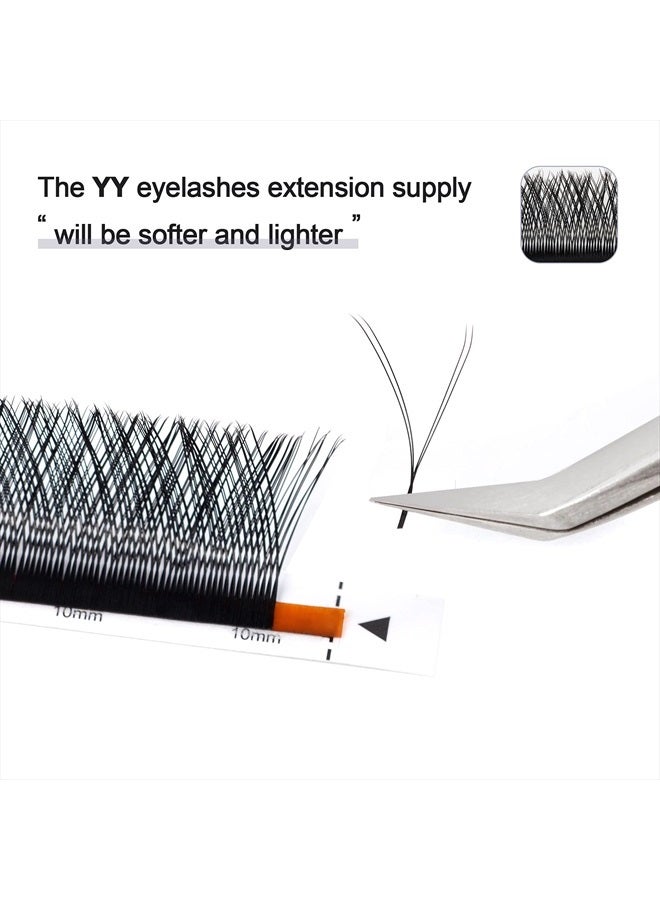 ACTROL YY Eyelashes Extension Lashes Black C Curl 0.07mm 8-15mm Mix Lash Volume Extension Easy Fans Y Shaped Premade Soft Eyelashes Supply - Image 5