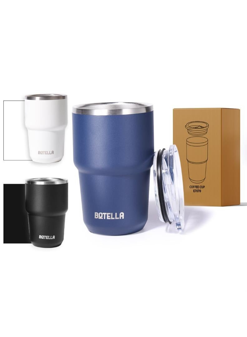Botella Botella Insulated Coffee Cup - Compact, Spill-Proof Stainless Steel Travel Mug 240ml , Blue  - Image 1