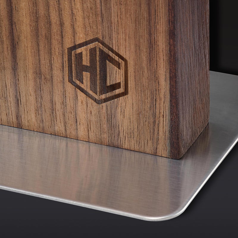 HexClad Magnetic Walnut Knife Block Holder with Strong Enhanced Magnets for Multipurpose Storage in the Home and Kitchen - Image 3