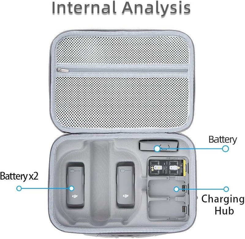 DJI Neo 2 Shoulder Storage Bag Waterproof Grey Custom Fit Travel Protection - Image 4