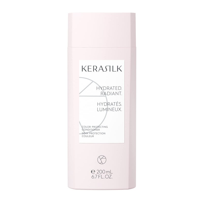 KERASILK Color Protecting Conditioner | Prevents Premature Color Fading | Detangles |Hydrates & Enhances Shine | For Color Treated & Lightened Hair | Ideal For All Hair Types & Textures | 200ml - Image 1