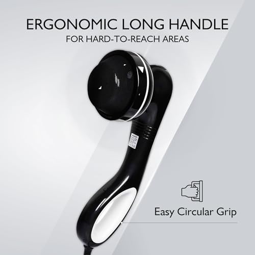 AGARO Relaxo Electric Handheld Full Body Massager with 8 Massage Heads, 5 Mode & 6 Speed Settings for Muscle Relief & Relaxation (Black), Back, Leg & Foot. - Image 5