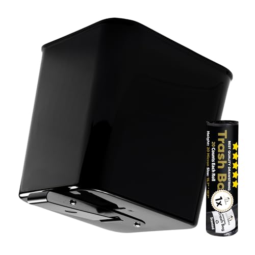 HAUSSIMPLE Large Black Car Trash Can Waterproof & Leakproof Car Garbage Bin with Floor Mat Clip, Anti-Slip Design, Portable Auto Trash Container for Car, SUV, Truck, or Van Durable & Easy to Clean - Image 1