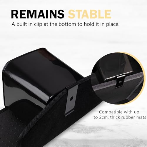 HAUSSIMPLE Large Black Car Trash Can Waterproof & Leakproof Car Garbage Bin with Floor Mat Clip, Anti-Slip Design, Portable Auto Trash Container for Car, SUV, Truck, or Van Durable & Easy to Clean - Image 4