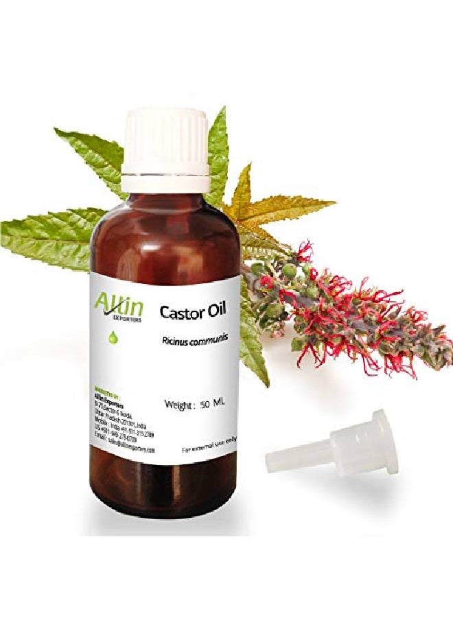 Allin Exporters Cold Pressed Castor Carrier Oil 50Ml  - Image 1