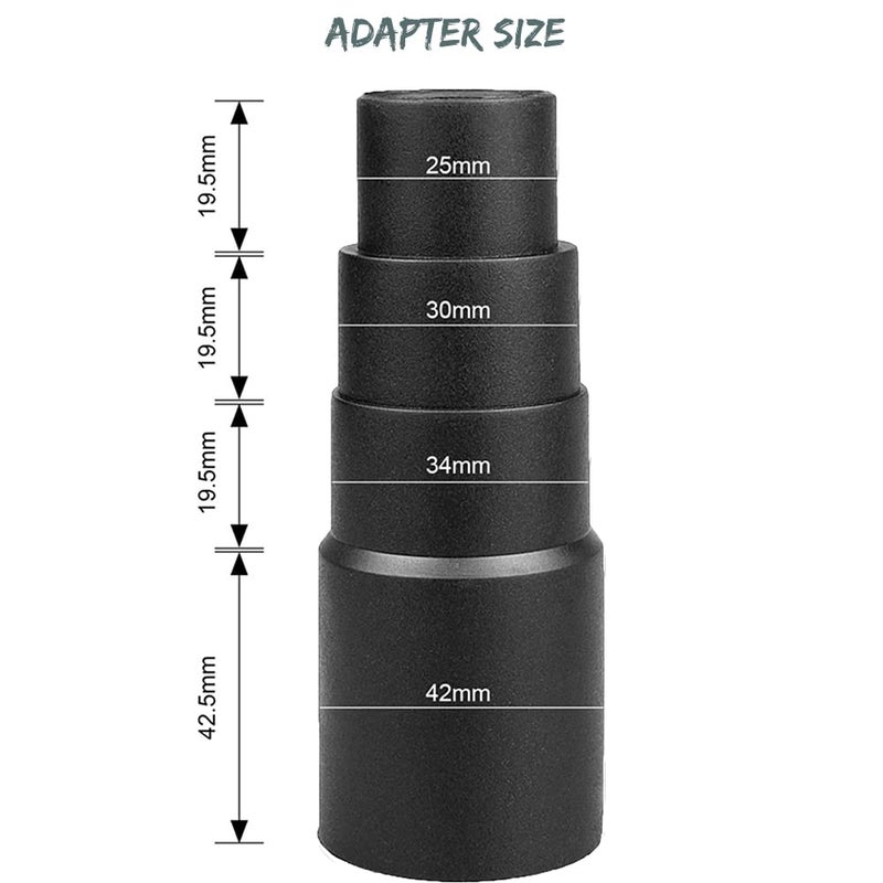 GEBDSM Vacuum Attachments, 1 1/4" Vacuum Cleaning Tools Kit for Shop Vac Accessories with 32mm/ 1.25" Extension Wands and Hose Adapter, 8 Pack - Image 4