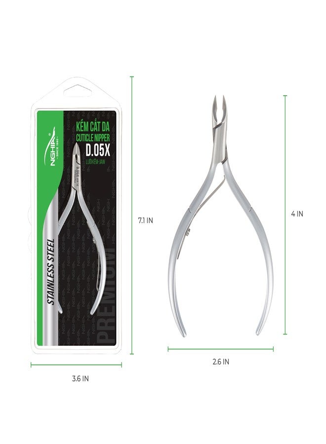 NGHIA Premium Cuticle Nipper - D-05X Jaw 16 (Stainless Steel) - Professional Nail Tools - Image 2