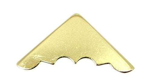 C. B. Gitty 8pcs. Decorative Brass-Plated Box Corners with Mounting Screws - Image 2