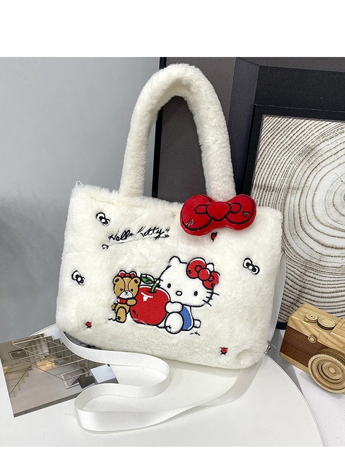 Sanrio HelloKitty Plush Crossbody Bag with Adjustable Shoulder Strap  - Image 1