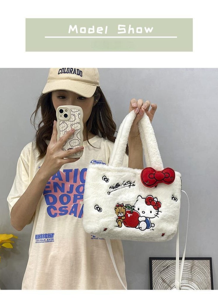Sanrio HelloKitty Plush Crossbody Bag with Adjustable Shoulder Strap  - Image 2