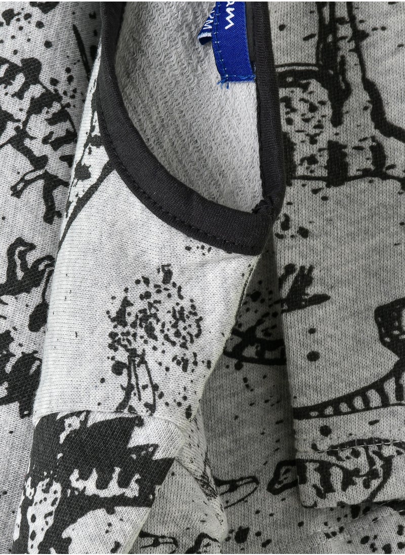 JAM Boys Grey Dino Sweatshirt  - Image 4